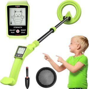 DR.ÖTEK Kids Metal Detector- Lightweight w/ LCD Display, Adjustable 27.5-39.7 ''
